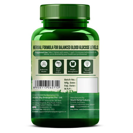 Vlado'S Himalayan Organics Plant Based Gluco Balance - 60 Veg Tablets