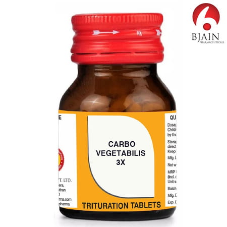 Bjain Carbo Vegetabilis Trituration Tablet 3X | 25Gm