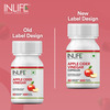 Inlife Apple Cider Vinegar Supplement For Weight Management Detox 500Mg - 60 Vegetarian Capsules