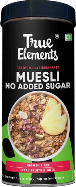 True Elements No Added Sugar Muesli 400 Gm