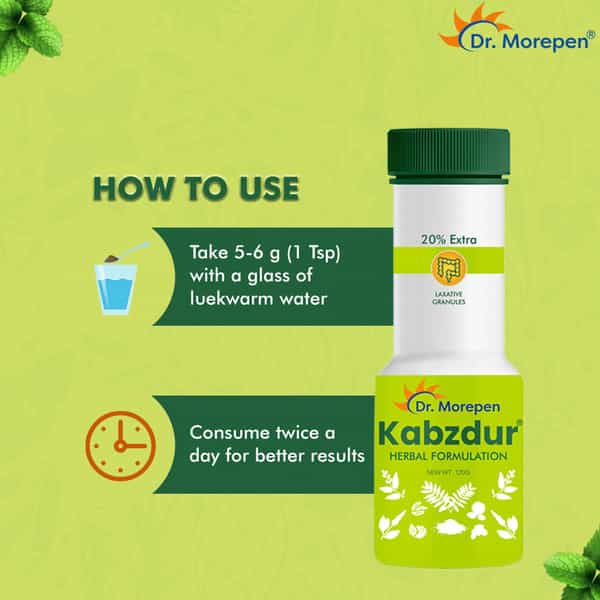 Dr. Morepen Kabz Dur Herbal Formulation | Granule | 120 Gm