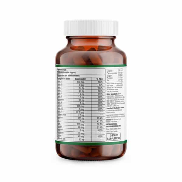 Healthbest Vitobest Multivitamin Tablets Folic Acid | Zinc | Niacinamide | Copper - 60 Tablets