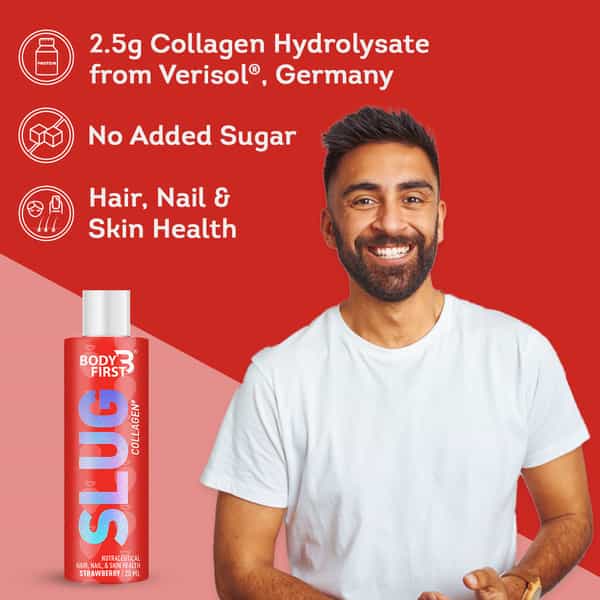 Bodyfirst Collagen Slug | Strawberry (Pack Of 7)
