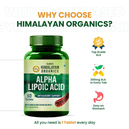 Vlado'S Himalayan Organics Alpha Lipoic Acid 300mg - 60 Veg Tablets