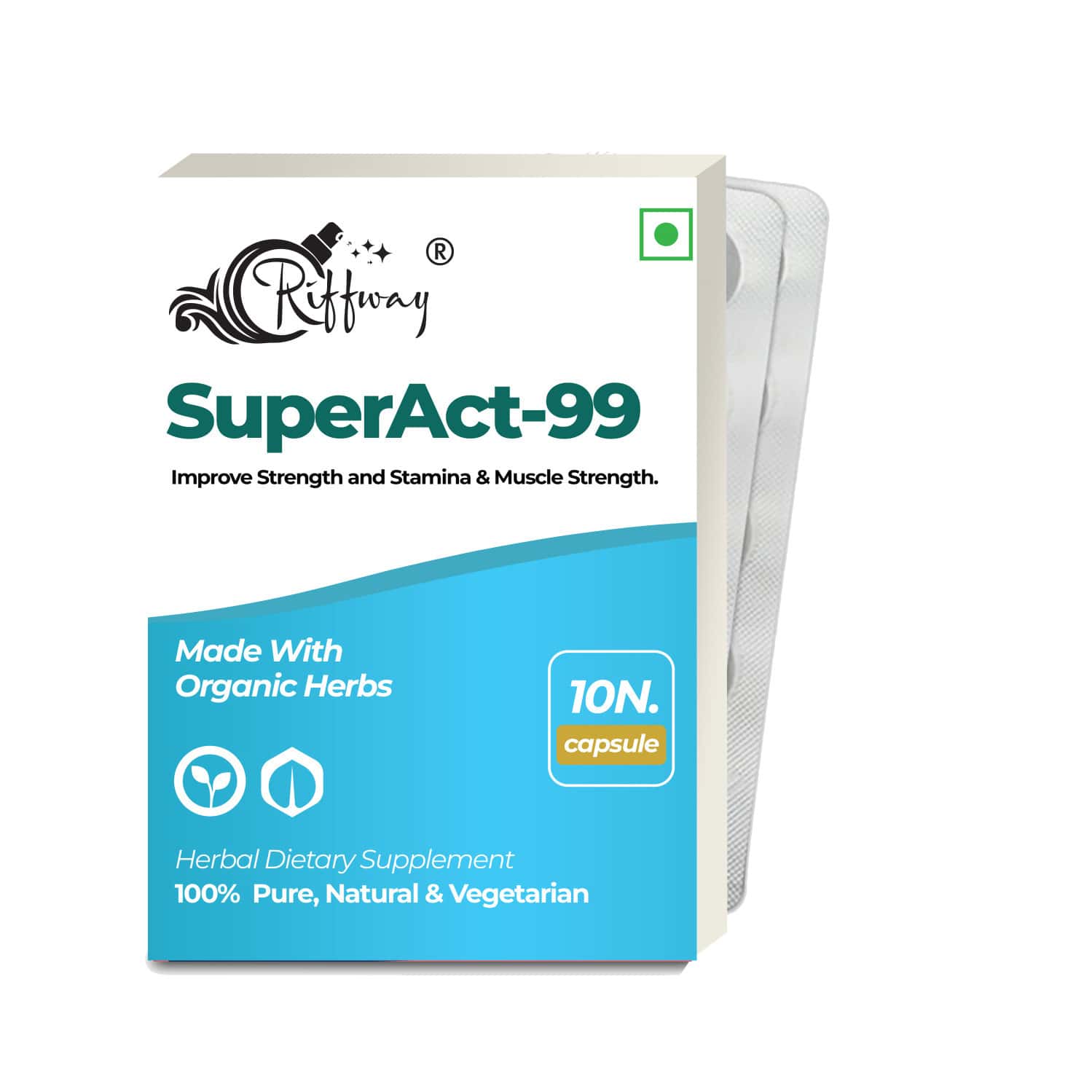 Super Act 99 Ayurvedic Wellness Capsule For Men | Helps Revitalize Your Vitality (20 Capsules)