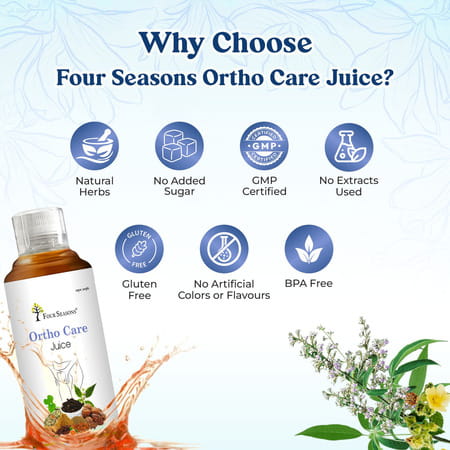 Four Seasons Orthocare Juice 1L For Joint Pain & Bone Care | Improve Joint Lubrication & Discomfort