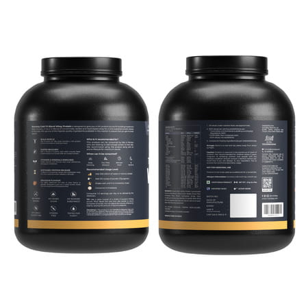 Nutrabay Gold Tri Blend Whey Protein Powder - 25g Protein | 5.5g Bcaa - 2kg | Kesar Badam Pista