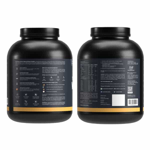 Nutrabay Gold Tri Blend Whey Protein Powder - 25G Protein | 5.5G Bcaa - 2Kg | Kesar Badam Pista