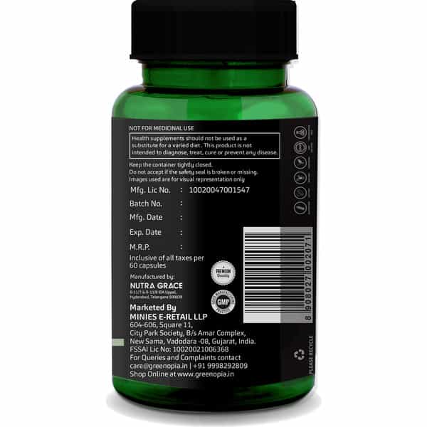 Greenopia Vitamin D3 600 Iu With K2 | Plant Based Lichen 60 Liquid Filled Vegetarian Capsules