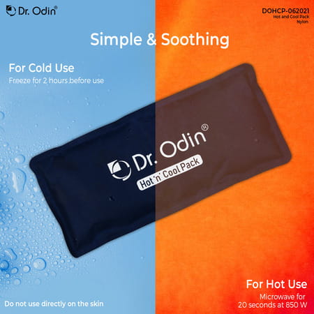 Dr. Odin Reusable Hot And Cold Pack | Washable Cover & Adjustable Velcro Strap | Multicolor
