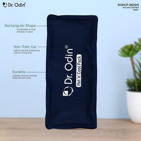 Dr. Odin Reusable Hot And Cold Pack | Washable Cover & Adjustable Velcro Strap | Multicolor