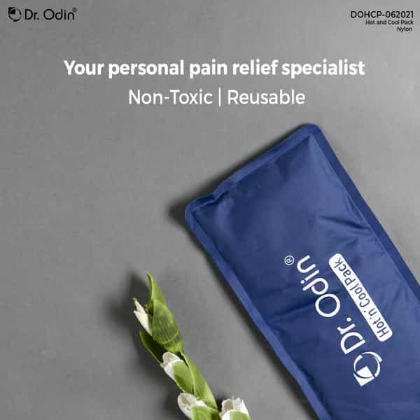 Dr. Odin Reusable Hot And Cold Pack | Washable Cover & Adjustable Velcro Strap | Multicolor