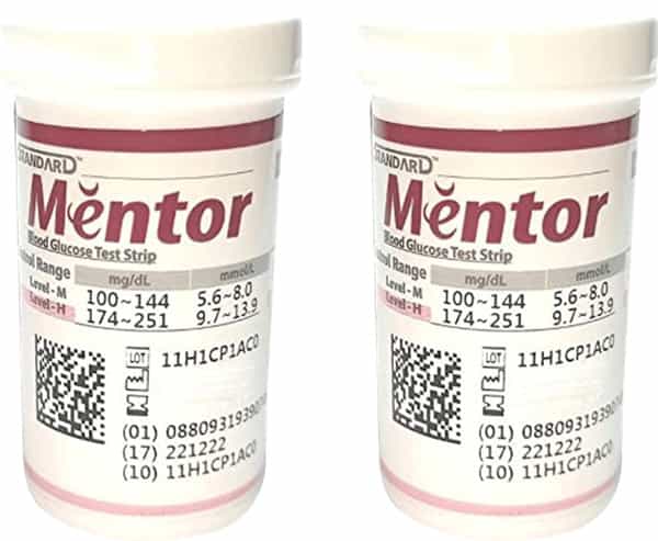 Standard Mentor Blood Glucose 50'S Strips