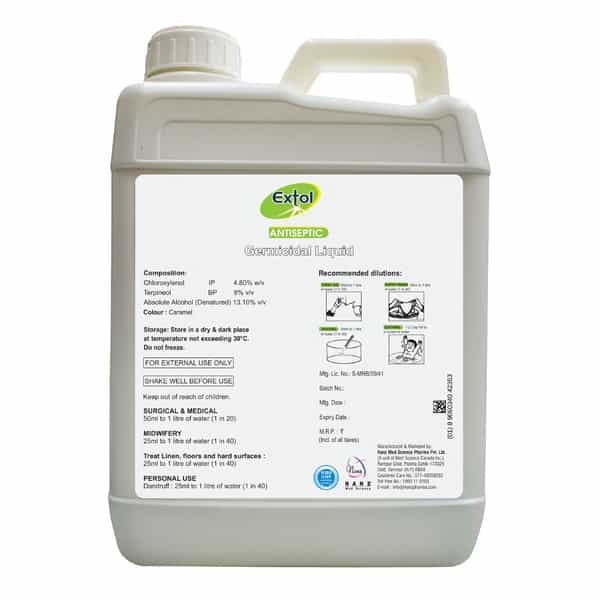 Extol Antiseptic Disinfecttant Liquid 5 Ltr Pack-1
