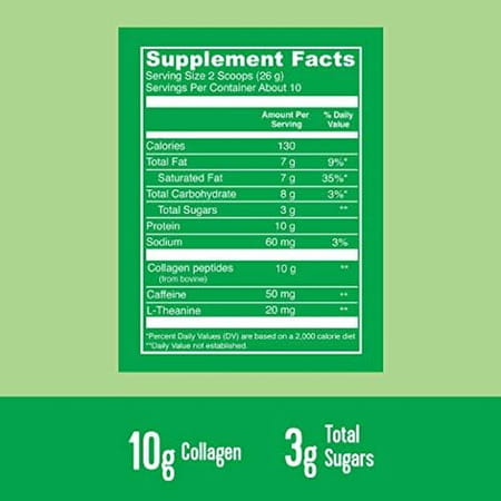 Vital Proteins Matcha Collagen Latte Dietary Supplement | 265g