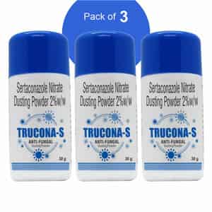 Trucona-s Sertaconazole 2 % Anti Fungal Dusting Powder 30 Gms Pack Of 3