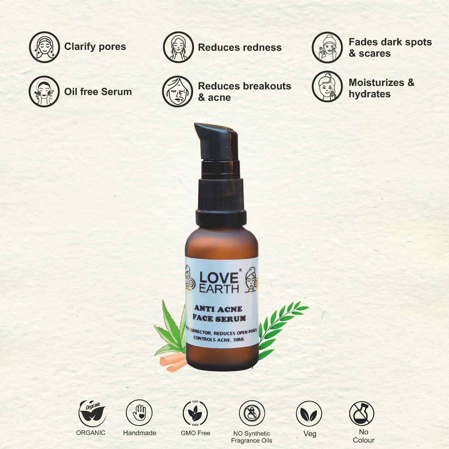 Buy LOVE EARTH ANTI ACNE SERUM Online & Get Upto 60 OFF at PharmEasy