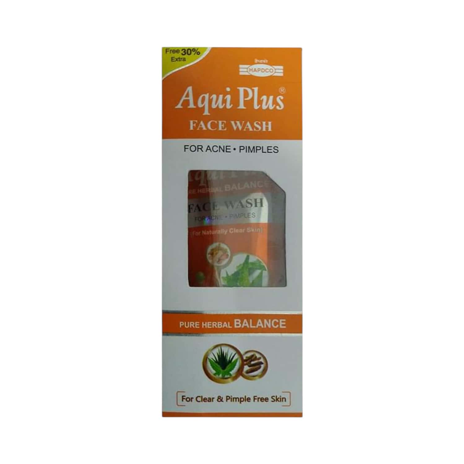 Hapdco Aqui Plus - Herbal Anti Pimples Cream + Facewash (25gm + 65ml)