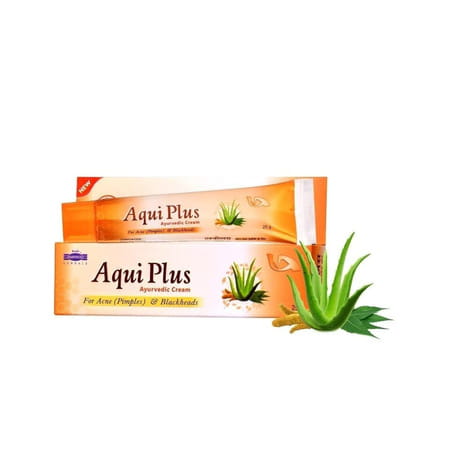 Hapdco Aqui Plus - Herbal Anti Pimples Cream + Facewash (25gm + 65ml)