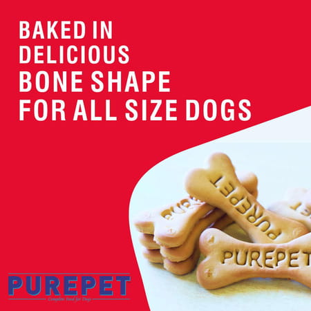 Purepet Dog Biscuit Treats Real Chicken Flavour For All Life Stages 800gm Pack