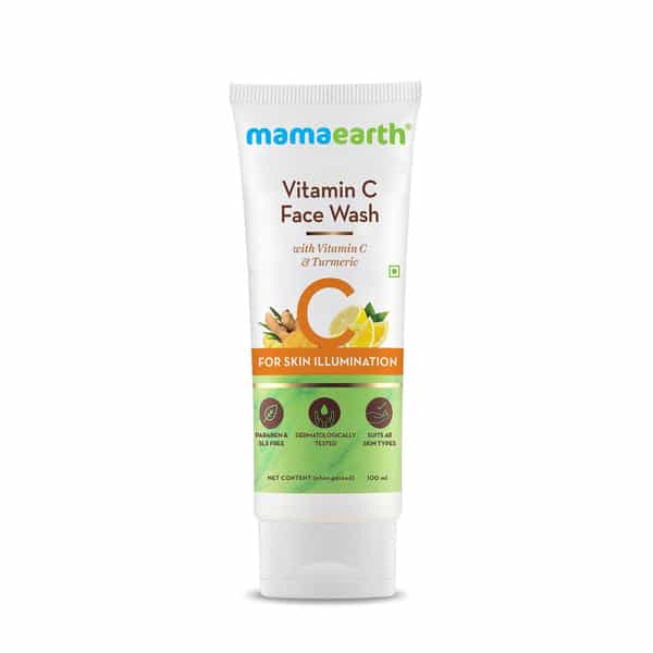Mamaearth Vitamin C Face Wash With Vitamin C And Turmeric For Skin Illumination - 100 Ml