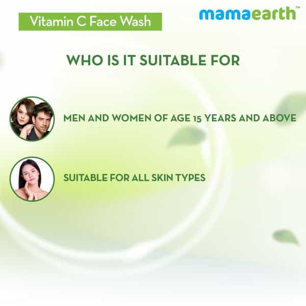 Mamaearth Vitamin C Face Wash With Vitamin C And Turmeric For Skin Illumination - 100 Ml