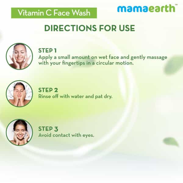 Mamaearth Vitamin C Face Wash With Vitamin C And Turmeric For Skin Illumination - 100 Ml