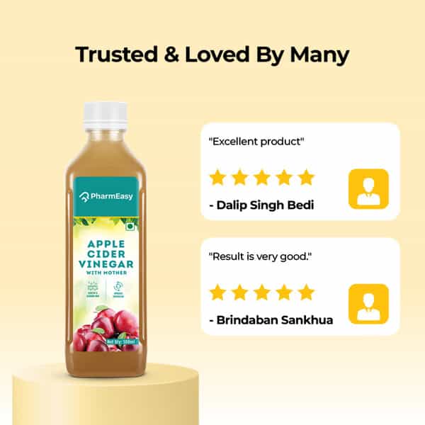 Pharmeasy Apple Cider Vinegar With Mother -Improves Metabolism- 500Ml Bottle