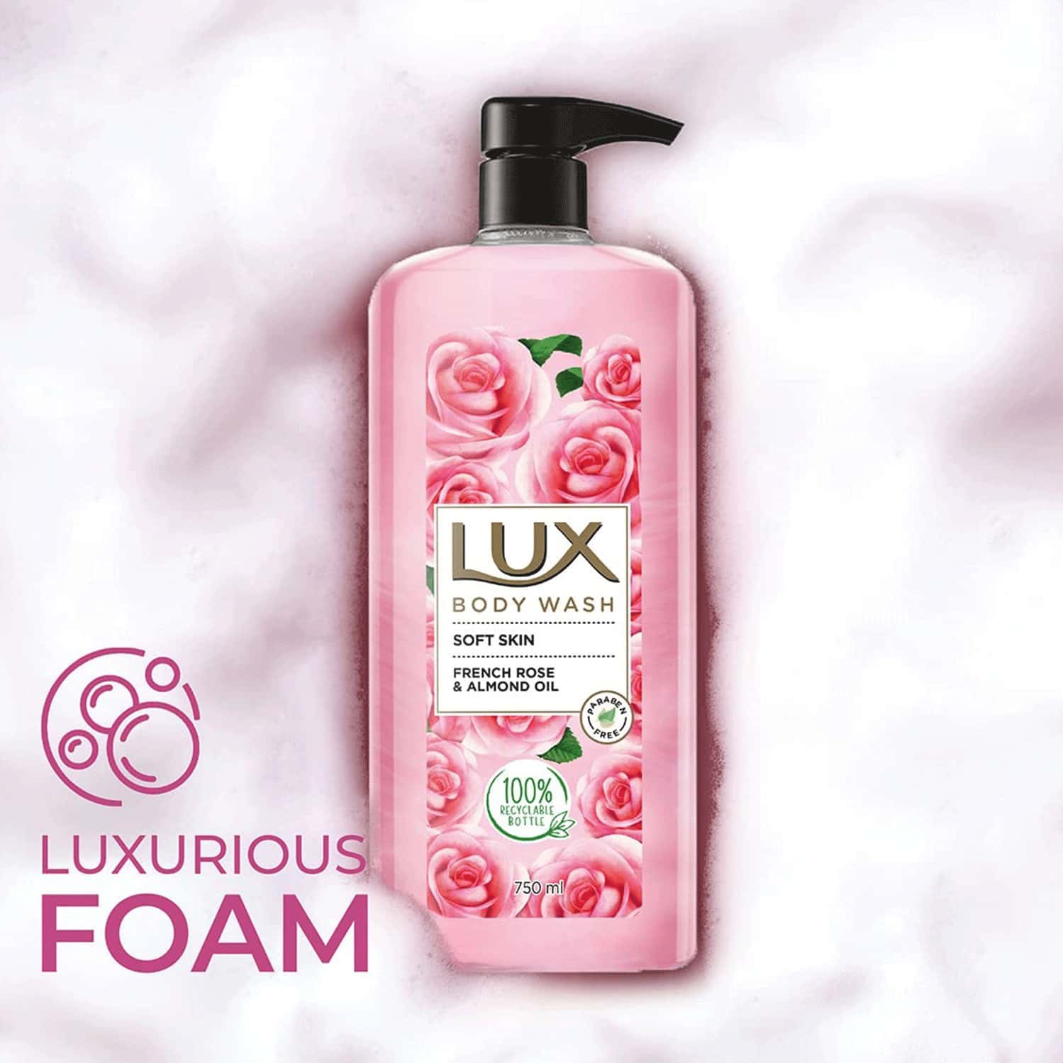 Buy LUX BODY WASH SOFT SKIN FRENCH ROSE ALMOND OIL BOTTLE OF 750ML Buy LUX BODY WASH SOFT SKIN FRENCH ROSE ALMOND OIL BOTTLE OF 750ML
