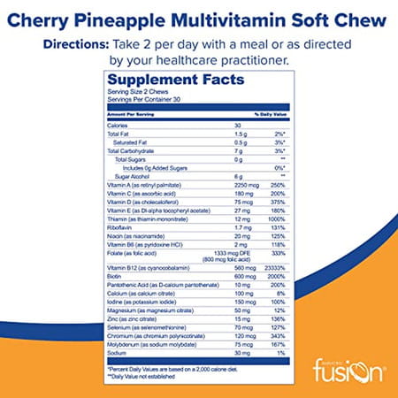 Bariatric Fusion Multivitamin Chewable Soft Chew | 60 Count