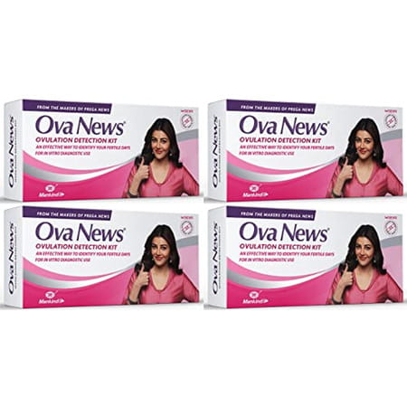 Ova News - Ovulation Detection Kit From Prega News | Identifies 5 Most Fertile Daysin 5 Mins- 4n