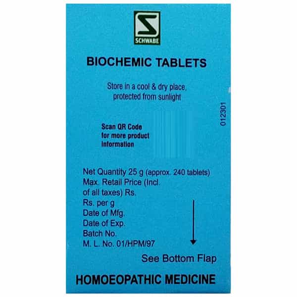 Dr. Willmar Schwabe India Calcarea Fluorica Biochemic Tablet 200X 25 No's
