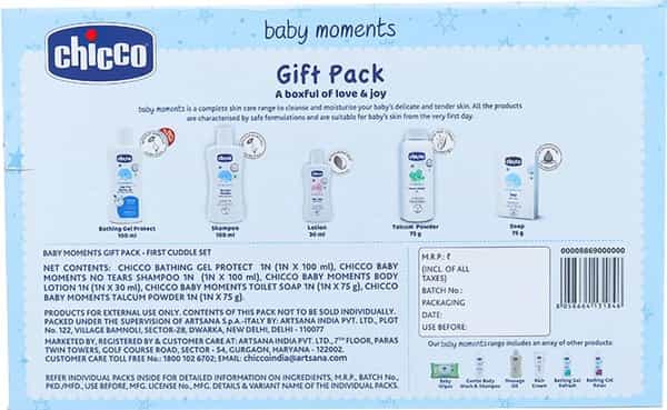 Chicco Baby First Cuddle Gift Set Blue