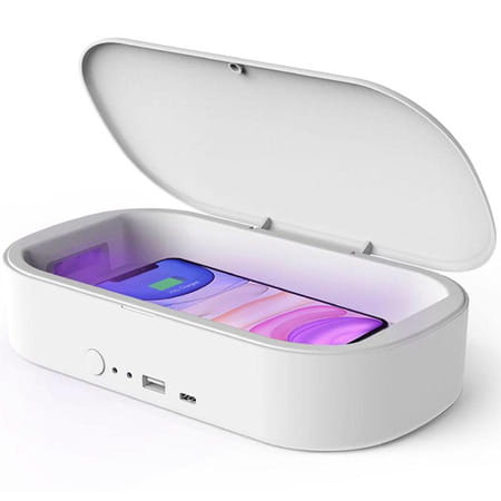 Easycare Ultraviolet Rays Disinfection Box With Wireless 2x Dual Port Mobile Charger -Ec3006w
