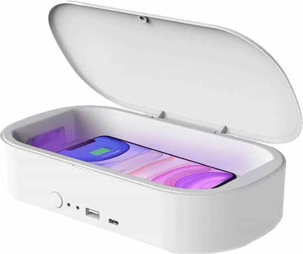 Easycare Ultraviolet Rays Disinfection Box With Wireless 2X Dual Port Mobile Charger -Ec3006w