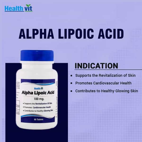 Healthvit Alpha Lipoic Acid 100 Mg - 60 Tablets