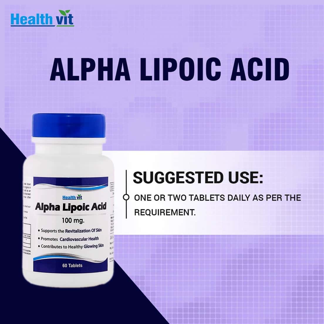 Where To Get Alpha Lipoic Acid Buy HEALTHVIT ALPHA LIPOIC ACID 100 MG - 60 TABLETS Online & Get Upto
