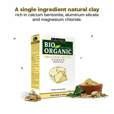 Indus Valley Bio Organic Multani Mitti Powder-200g