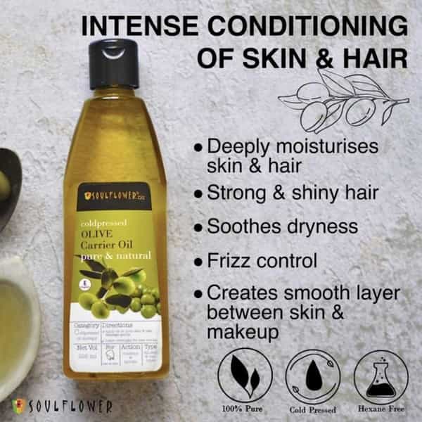 Soulflower Olive Oil (225 Ml) & Castor Oil (225 Ml)
