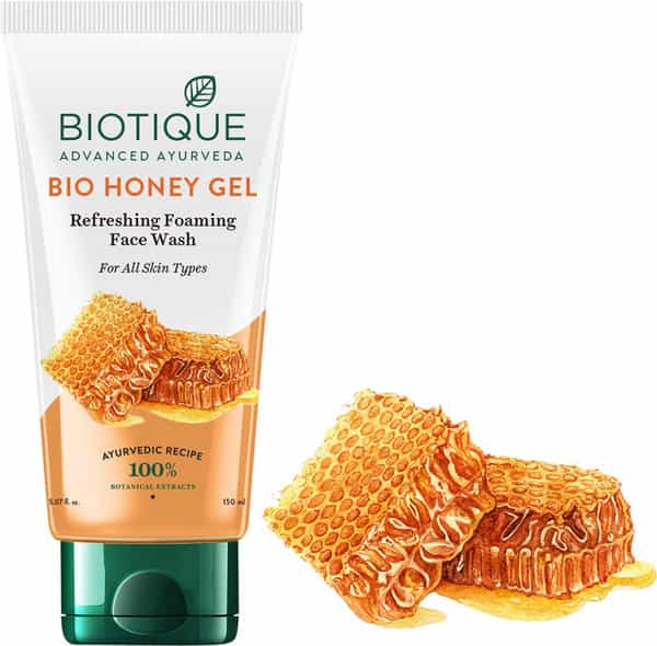 Biotique Honey Gel Refreshing Foaming Face Wash For All Skin Types 150 Ml