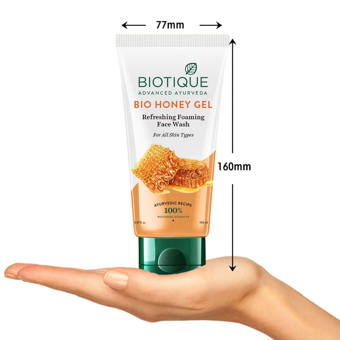 Biotique Honey Gel Refreshing Foaming Face Wash For All Skin Types 150 Ml