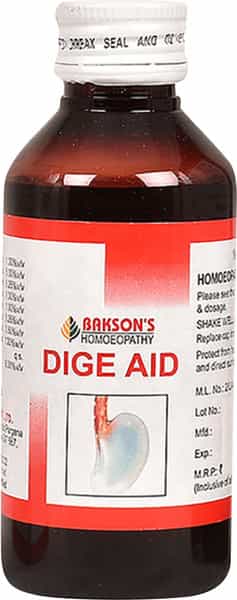 Dr Bakshi's Bakson Homoeopathy Dige Aid Syrup 115 Ml