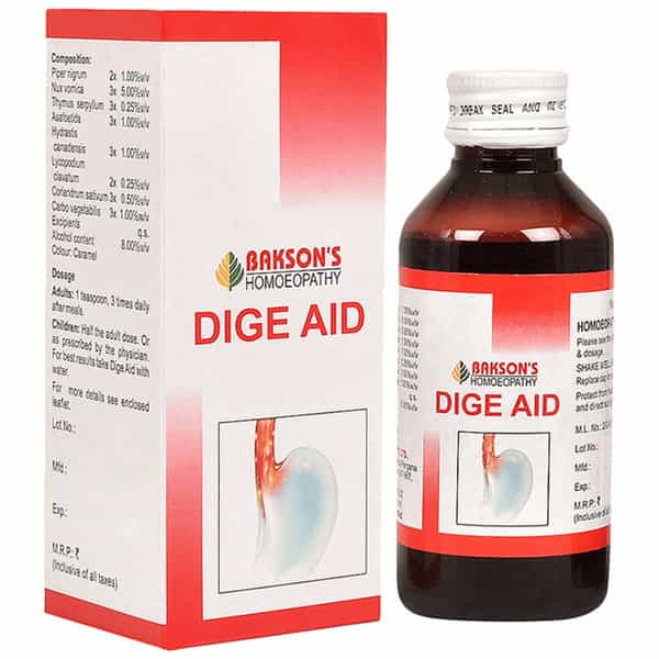 Dr Bakshi's Bakson Homoeopathy Dige Aid Syrup 115 Ml
