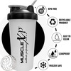 Musclexp Gym Shaker Perfect For Gym | Bpa-Free For Bcaa Protein Mixer & Whisk Ball 600Ml