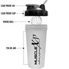 Musclexp Gym Shaker Perfect For Gym | Bpa-Free For Bcaa Protein Mixer & Whisk Ball 600Ml