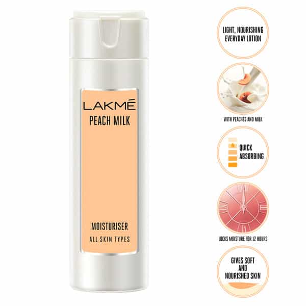 Lakme Peach Milk Moisturizer Body Lotion - 60 Ml