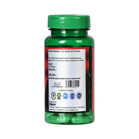 Cipzer Fitness Nutrition Maximum Strength Capsule Enhanced Fitness,Stamina & Weight Loss 60 Capsule