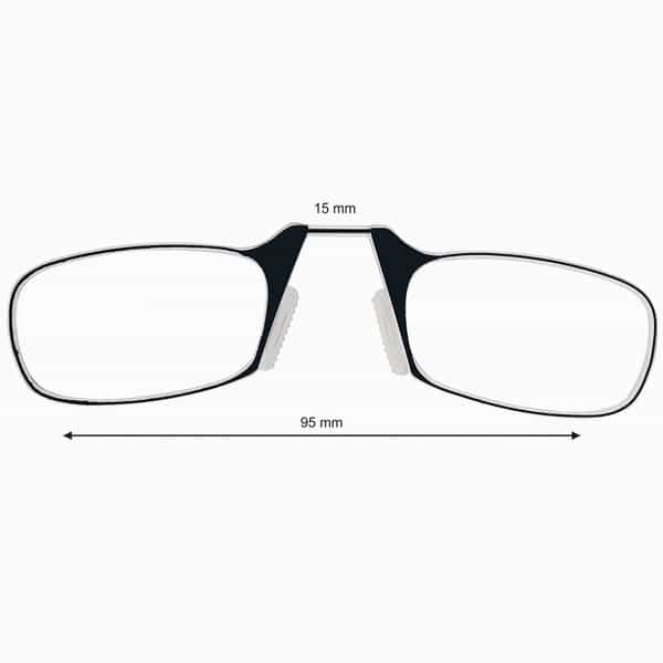Klar Eye Quik Smartphone Reading Glasses Men And Women Powers +1 To +3+1.75 Power Black