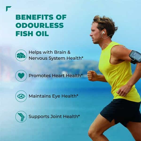 Swisse Ultiboost Odourless Strength Wild Fish Oil -Omega 3 -Heart Brain & Eye Health- 200 Caps