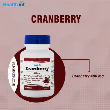 Healthvit Pure Cranberry Extract 400 Mg - 60 Capsules
